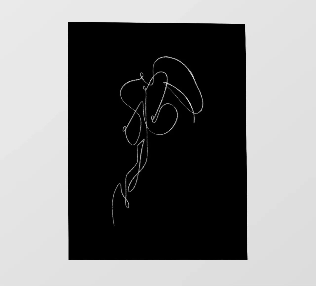 Linee seducenti nere telo in pvc da ArtDesign by KBK