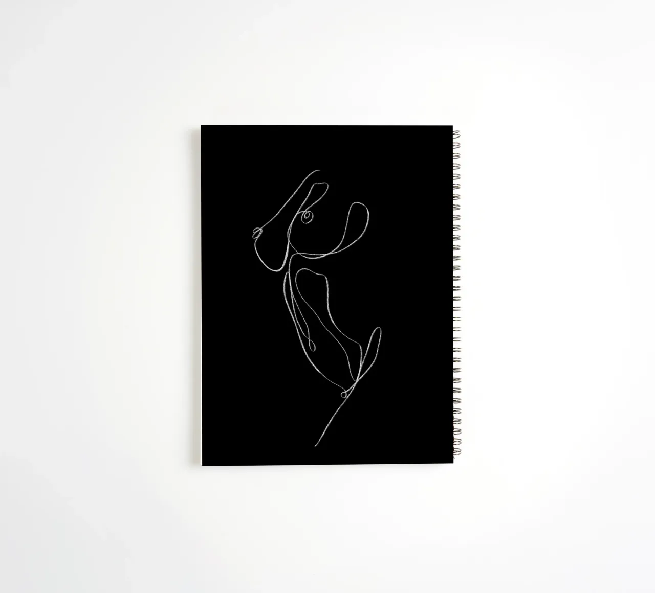 Seductive Lines II spiral notebook by ArtDesign by KBK