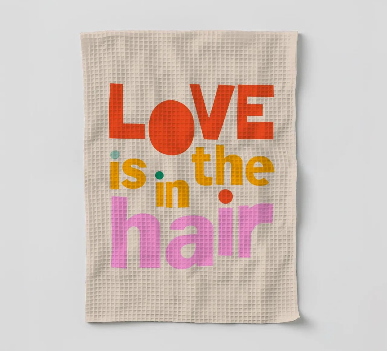 Love Is In The Hair Geschirrtuch von susanapaz