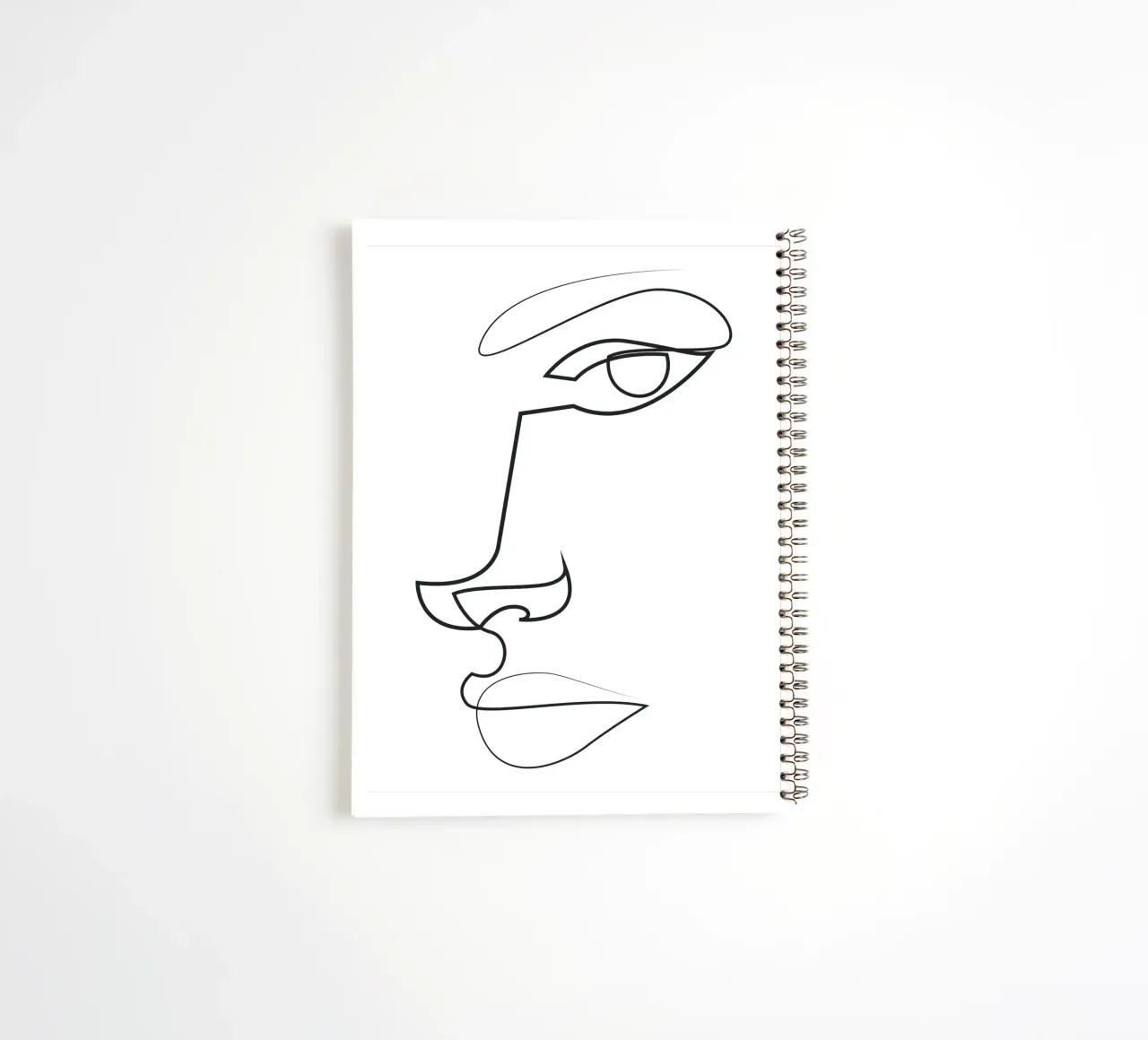 Abstract lijnvlak - ER31 notitieboek met spiraal van Addillum