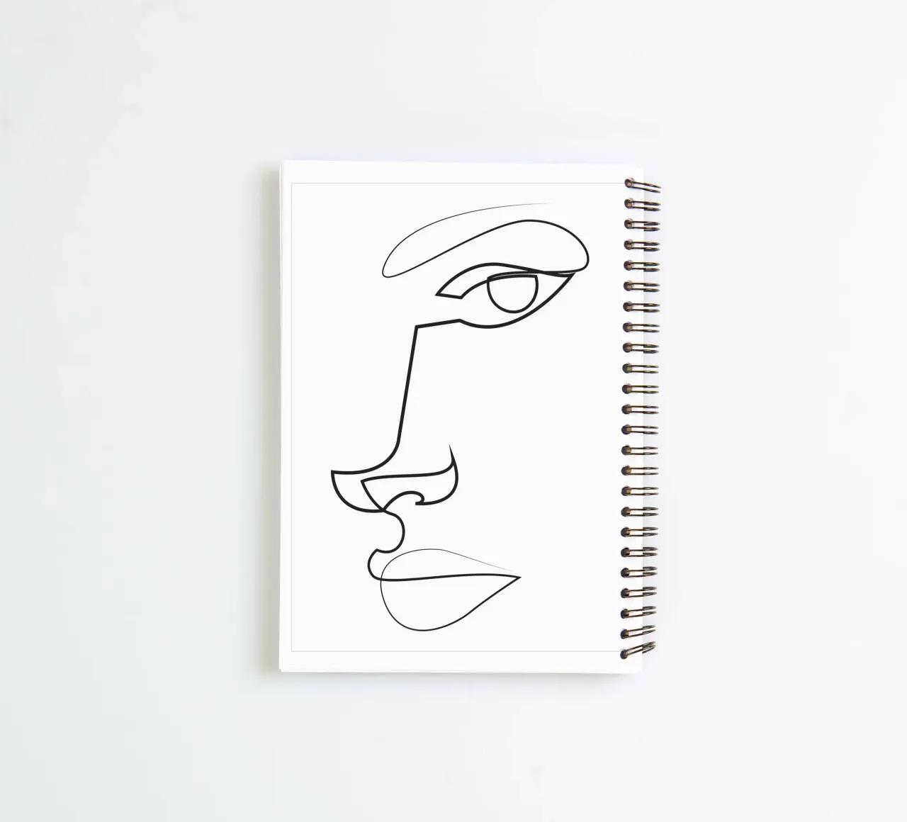 Abstract lijnvlak - ER31 notitieboek met spiraal van Addillum