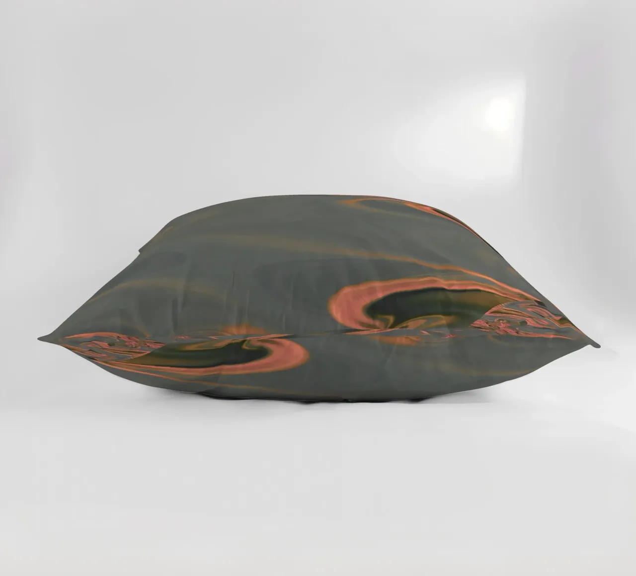Abstract round patterns in pink and blue decorative cushion by Something for you