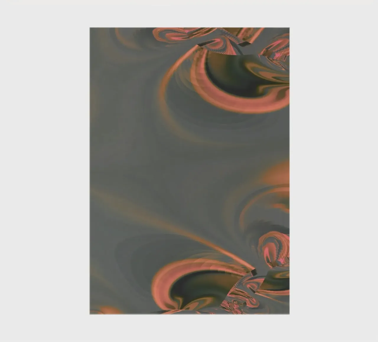 Abstract round patterns in pink and blue notebook by Something for you