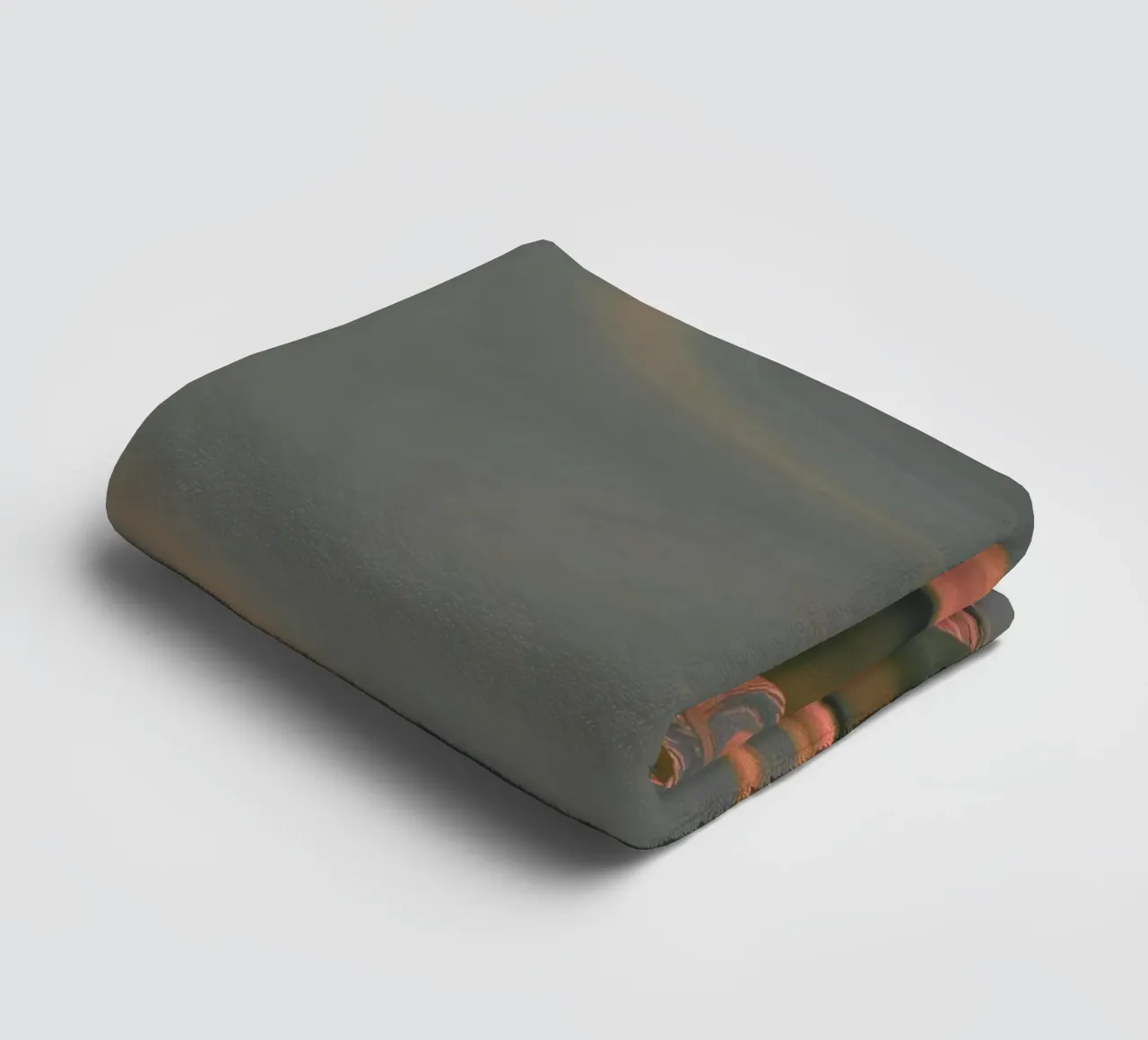 Abstract round patterns in pink and blue towel by Something for you