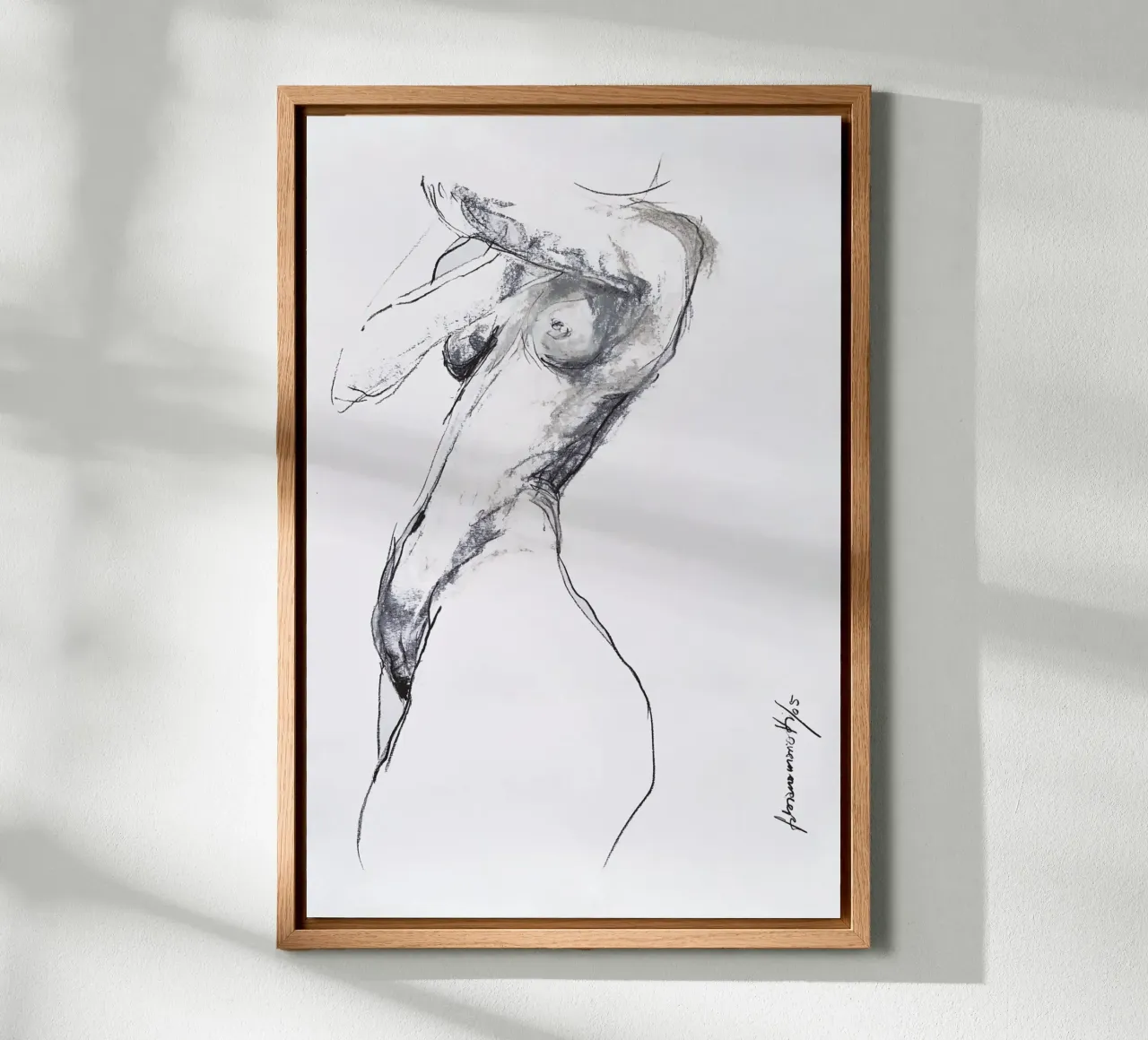 Coleccion Mujer.9 canvas with Floater frame by mariottiart