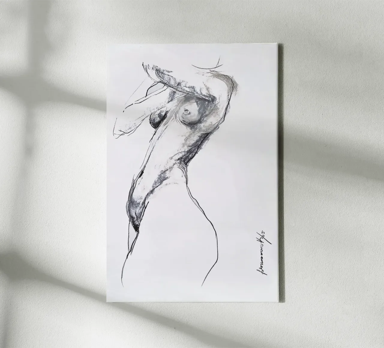 Coleccion Mujer.9 canvas with Floater frame by mariottiart