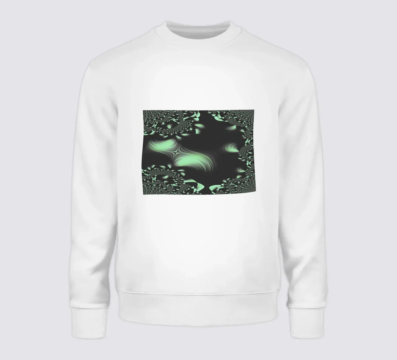 Abstract dynamic fractal pattern sweatshirt by Something for you