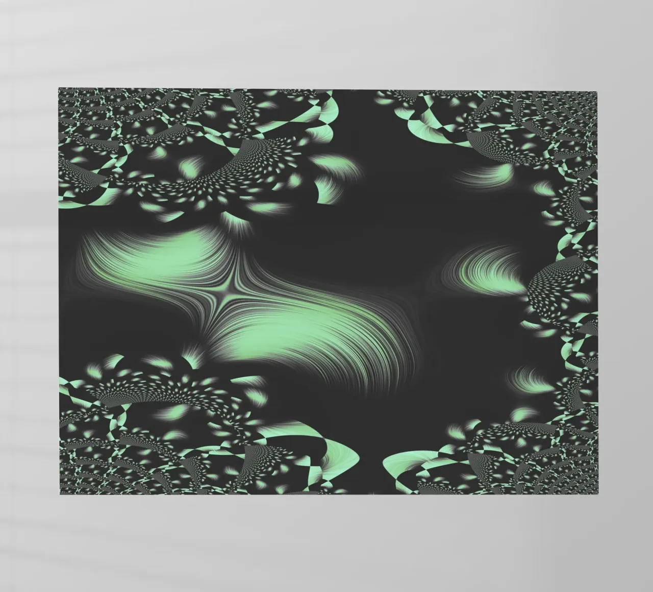 Abstract dynamic fractal pattern backlit film by Something for you