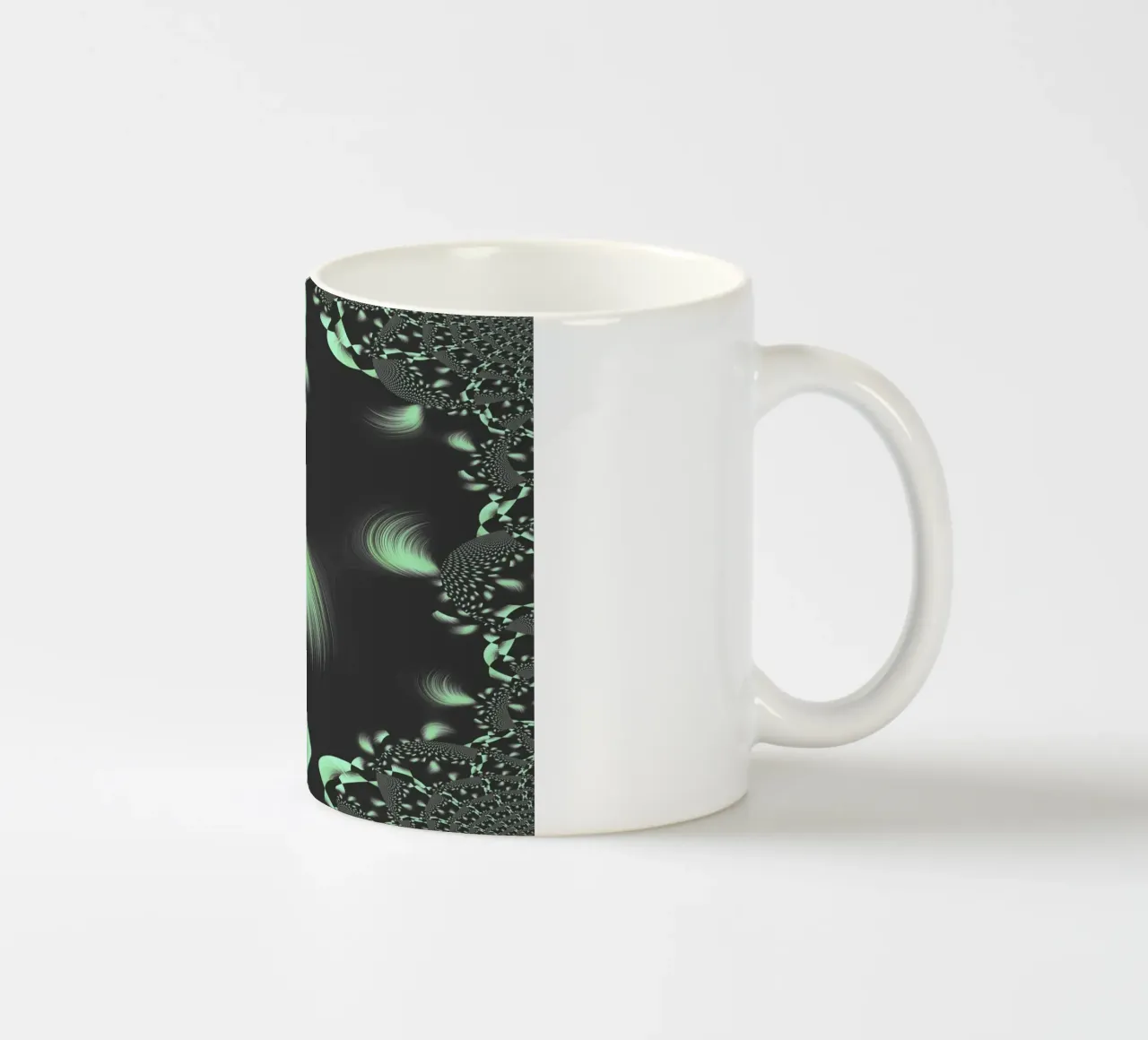 Abstraktes dynamisches fraktales Muster Keramik Tasse von Something for you