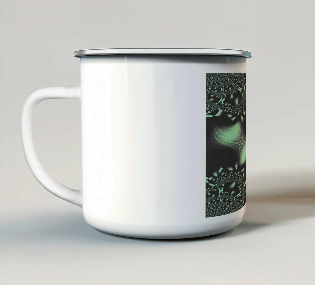 Modello frattale dinamico astratto tazza in smalto da Something for you