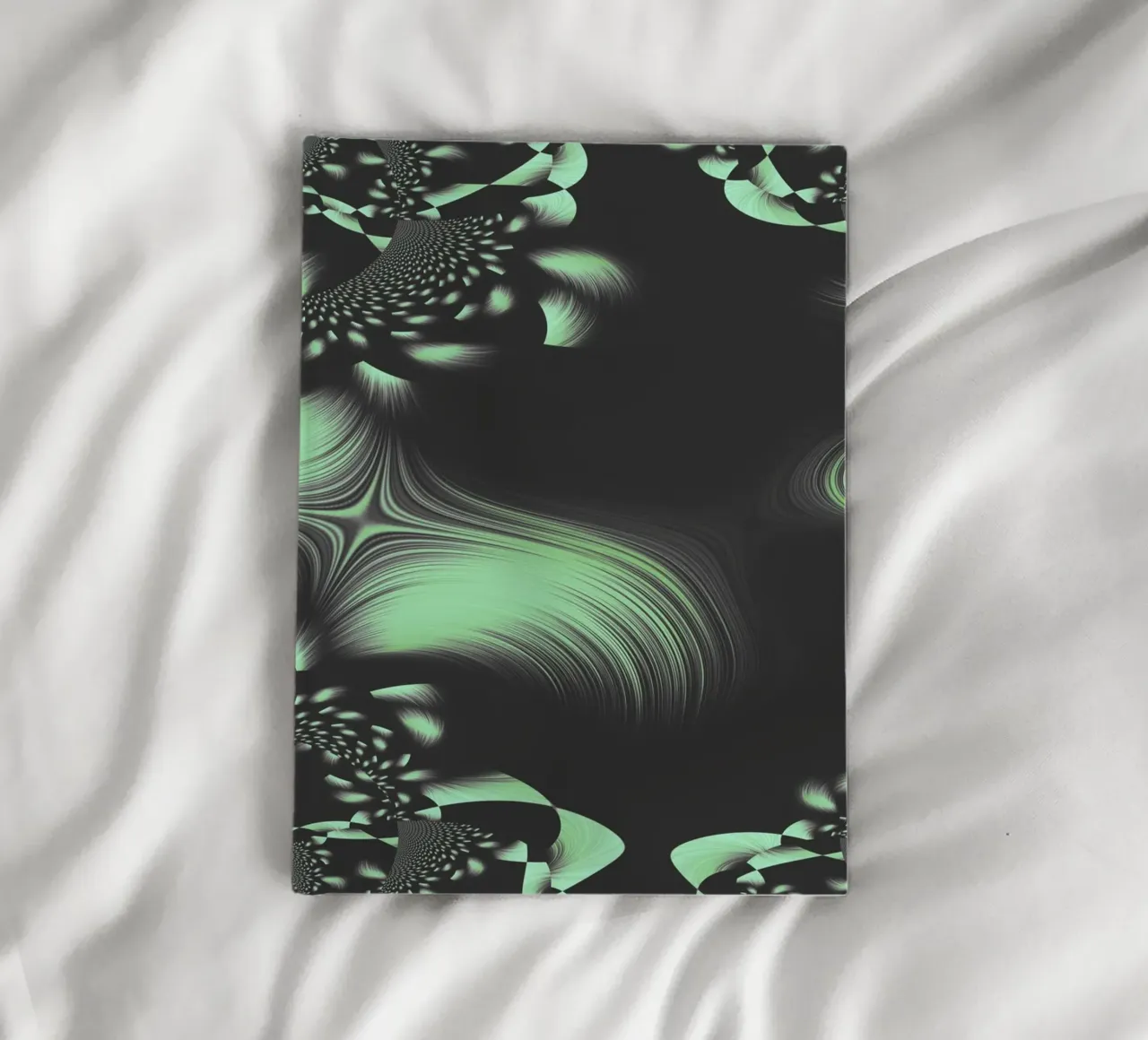 Abstract dynamic fractal pattern notebook by Something for you