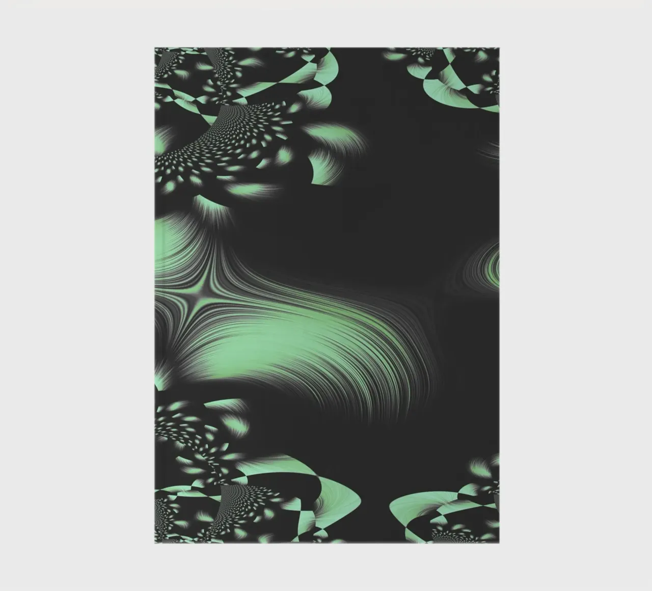 Abstract dynamic fractal pattern notebook by Something for you