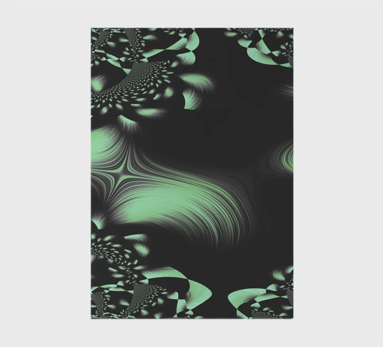 Abstract dynamic fractal pattern notebook by Something for you