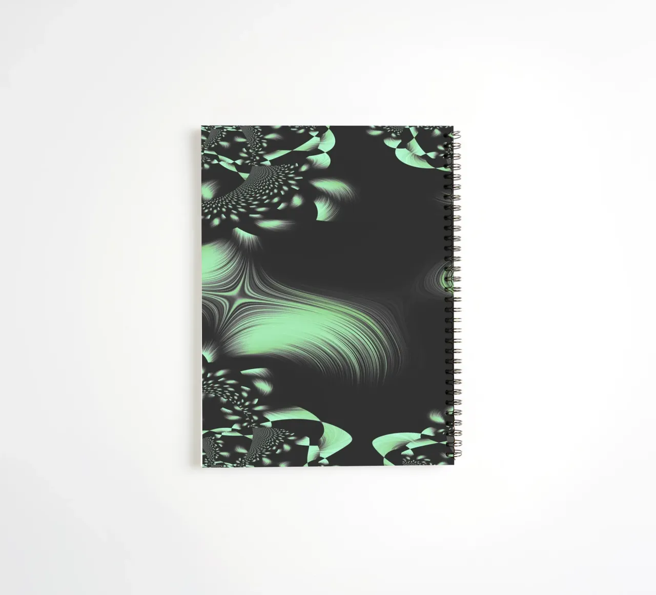 Abstract dynamic fractal pattern spiral notebook by Something for you