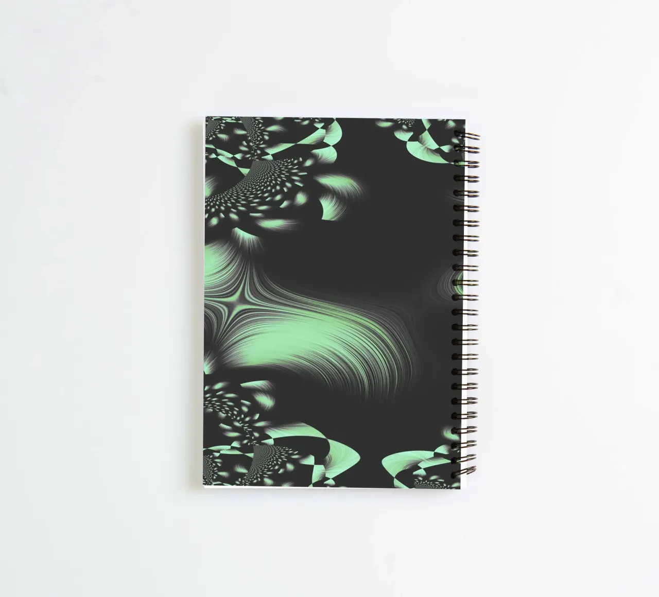 Abstract dynamic fractal pattern spiral notebook by Something for you