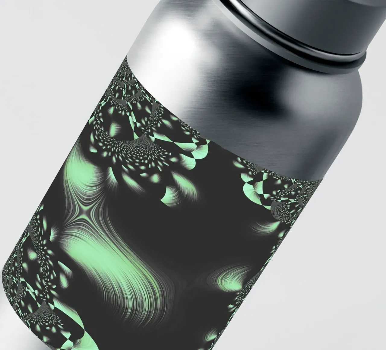 Abstract dynamic fractal pattern sticker by Something for you