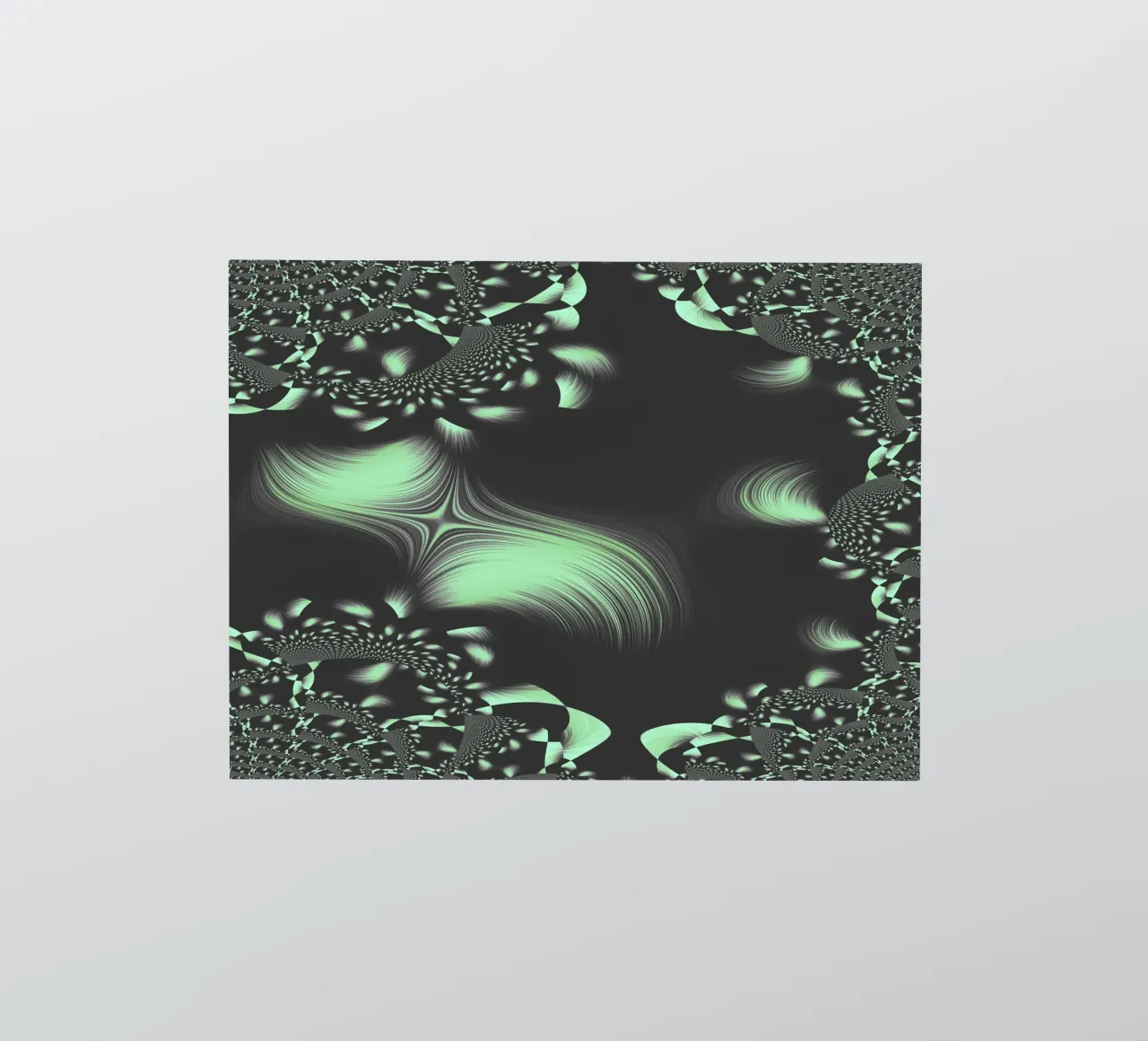 Abstract dynamic fractal pattern sticker by Something for you