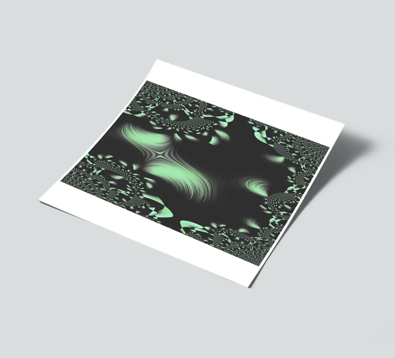 Abstraktes dynamisches fraktales Muster Stickerbogen von Something for you
