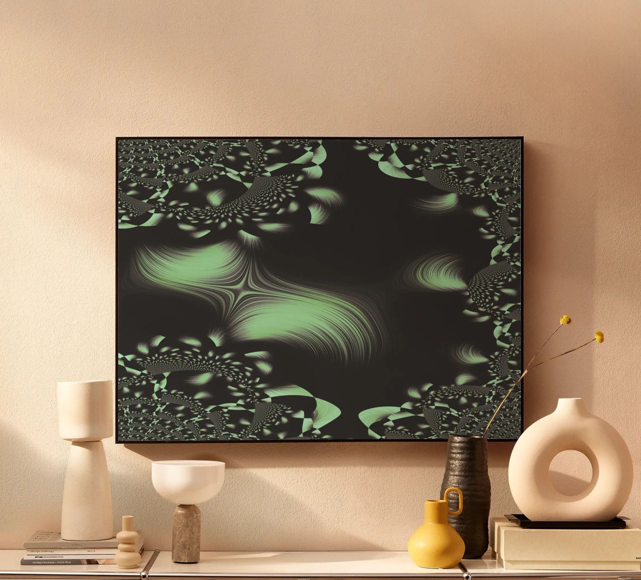 Abstract dynamic fractal pattern alu-dibond by Something for you