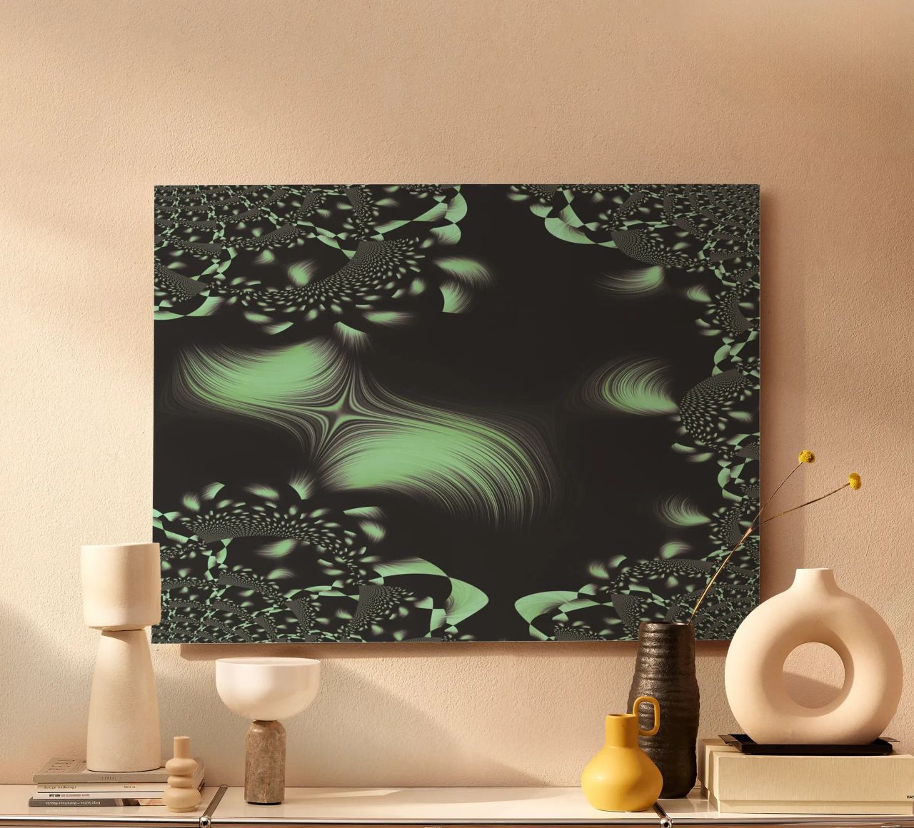 Abstract dynamic fractal pattern alu-dibond by Something for you