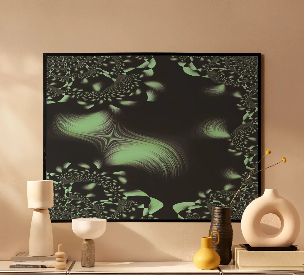 Abstract dynamic fractal pattern hahnemühle by Something for you