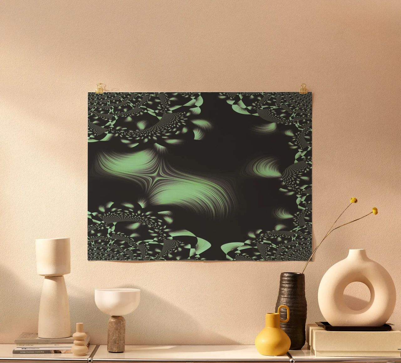 Abstract dynamic fractal pattern hahnemühle by Something for you