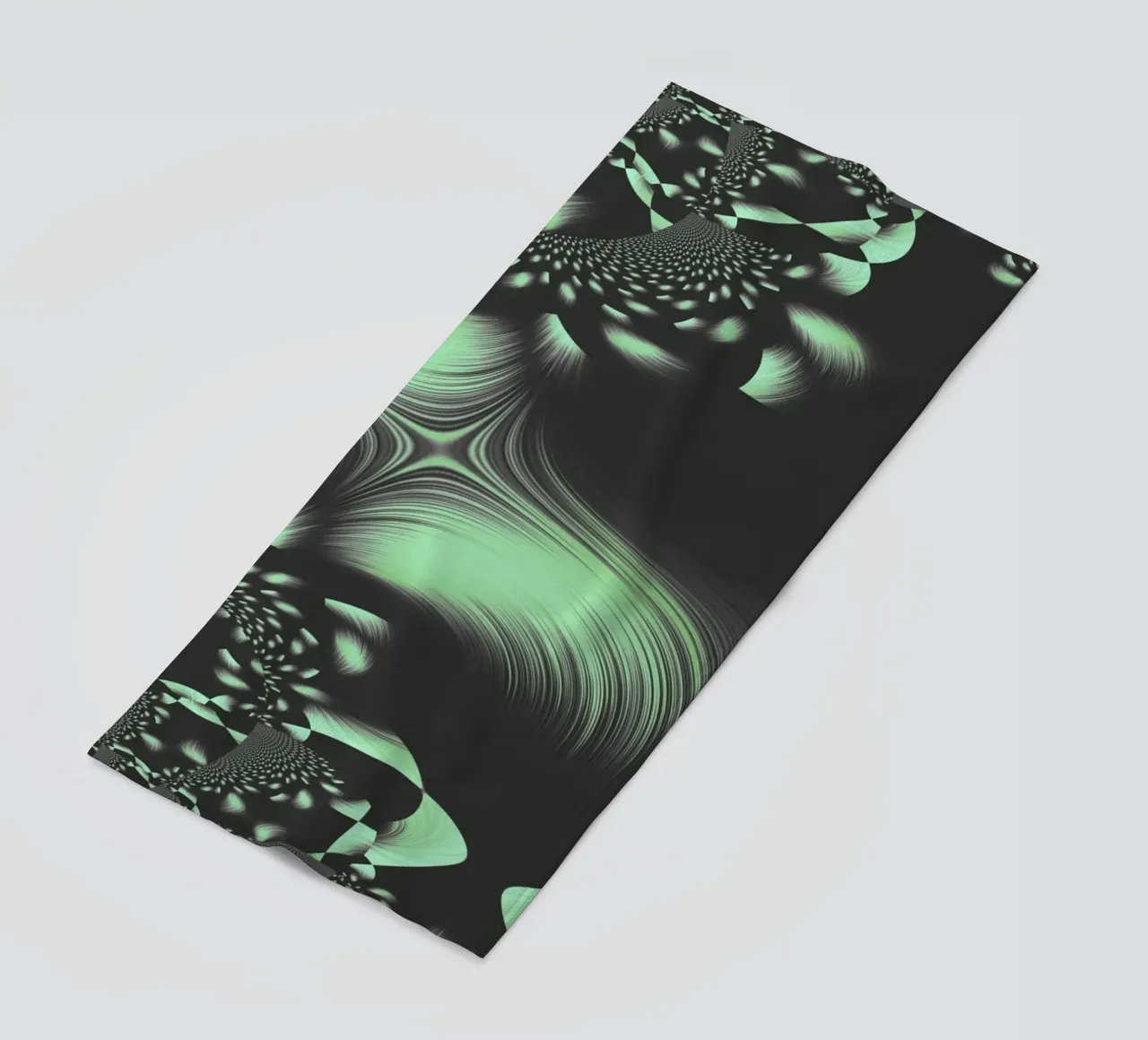 Abstract dynamic fractal pattern beach towel by Something for you