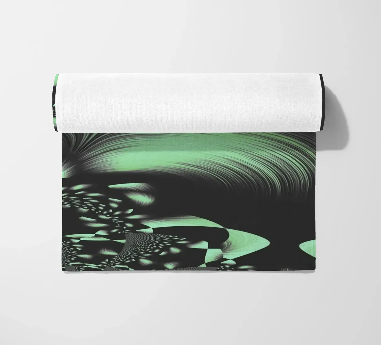 Abstract dynamic fractal pattern beach towel by Something for you