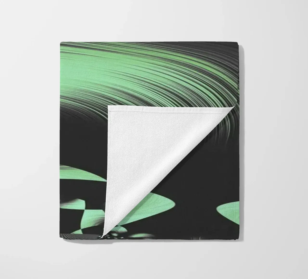Abstract dynamic fractal pattern beach towel by Something for you