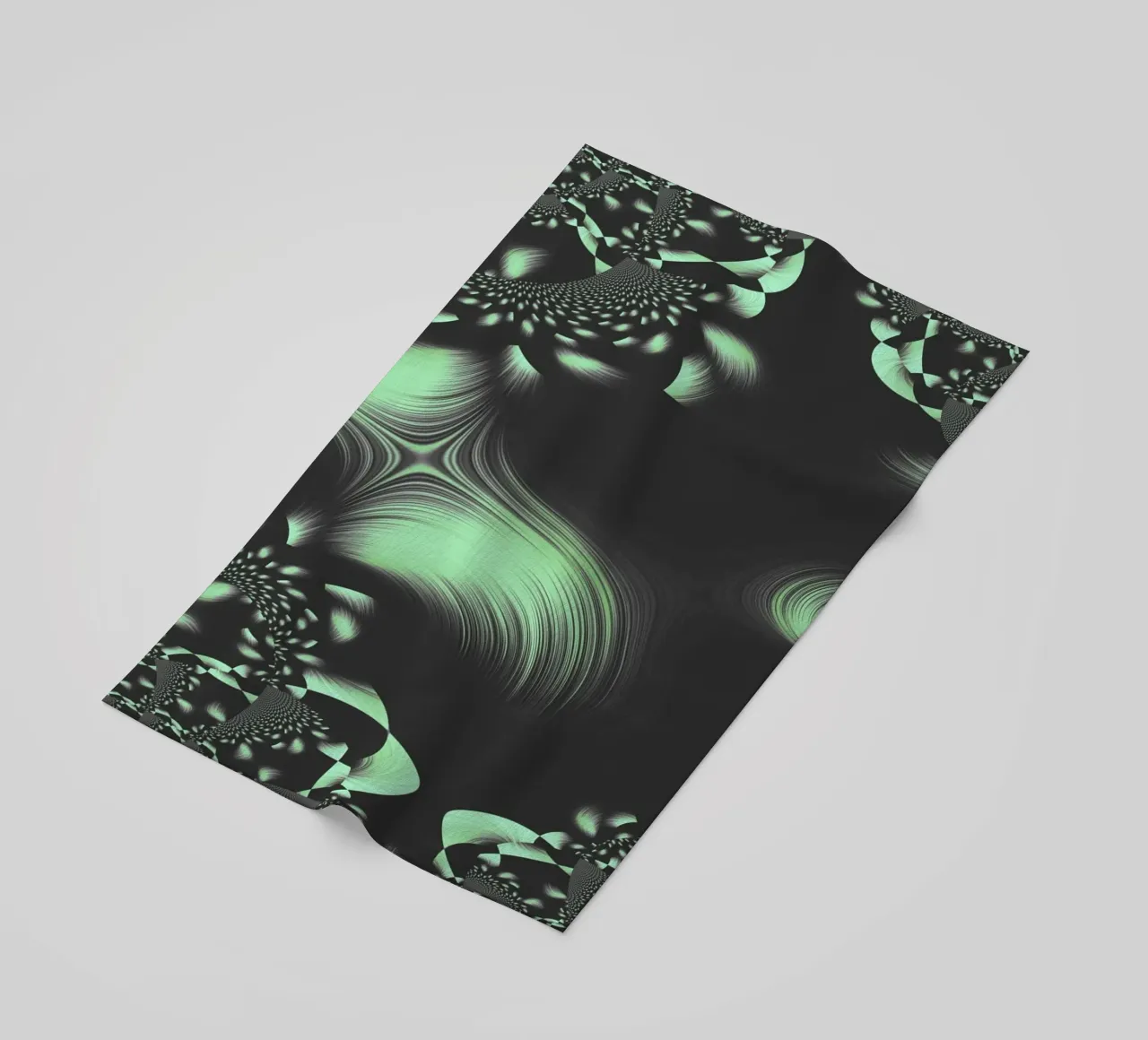 Abstract dynamic fractal pattern beach towel by Something for you