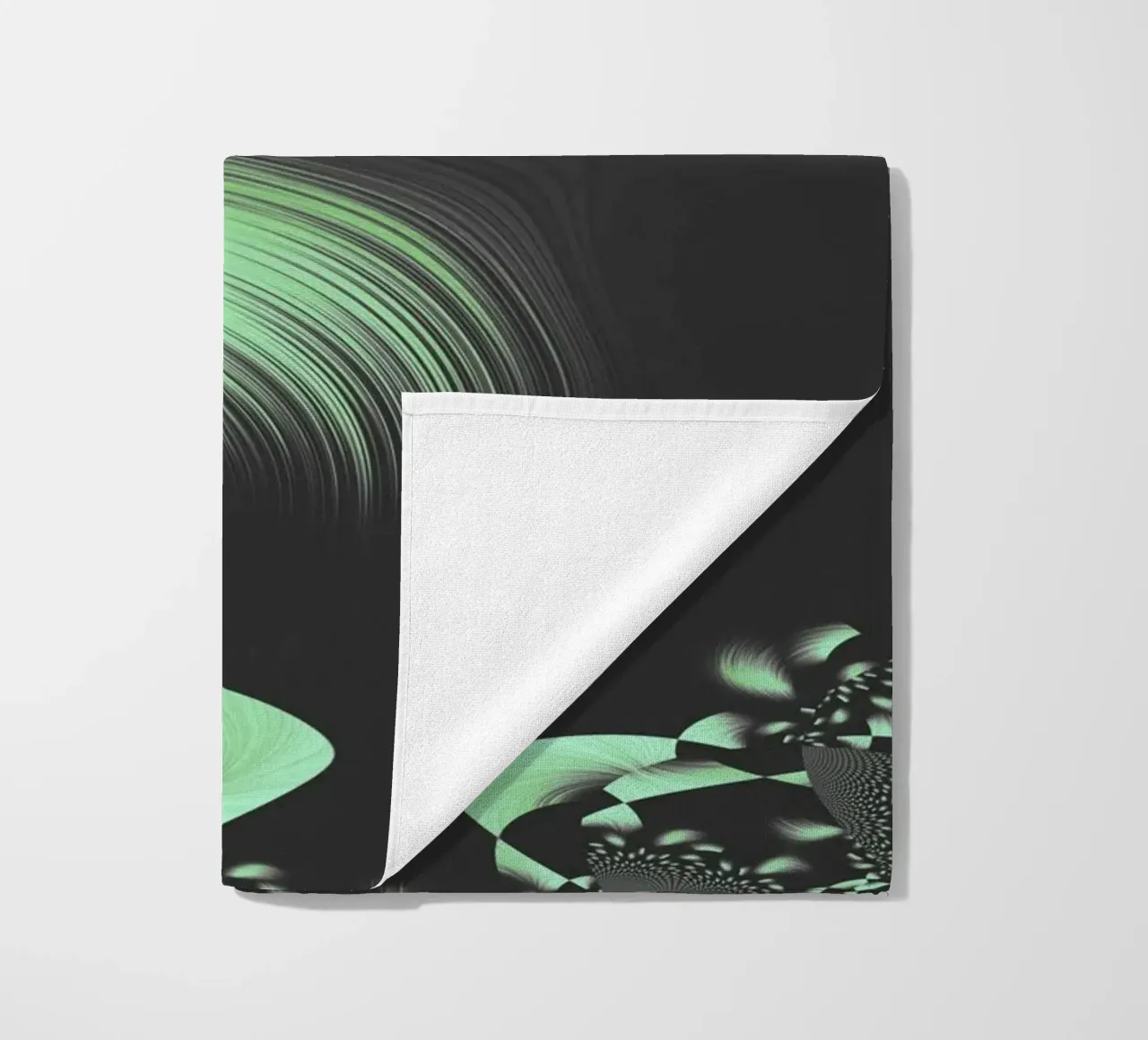 Abstract dynamic fractal pattern beach towel by Something for you