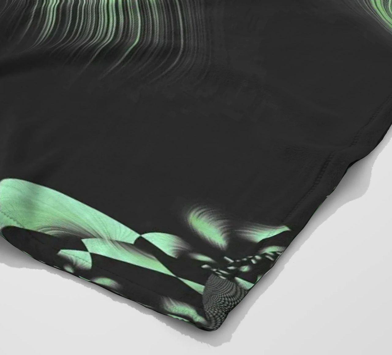 Abstract dynamic fractal pattern fleece blanket by Something for you