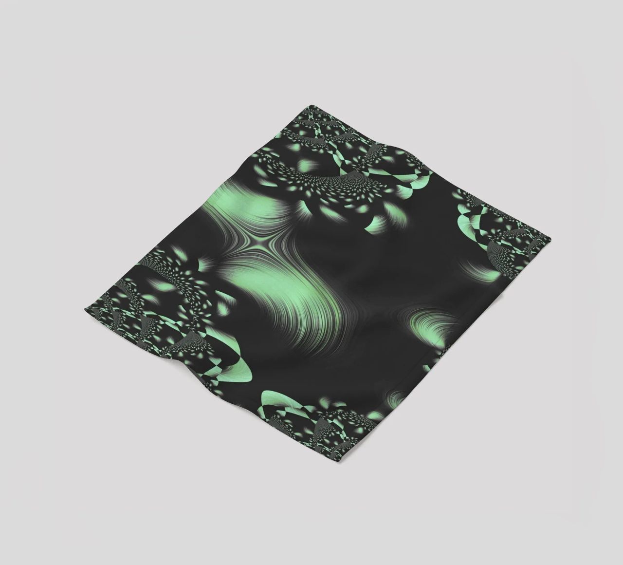Abstract dynamic fractal pattern fleece blanket by Something for you
