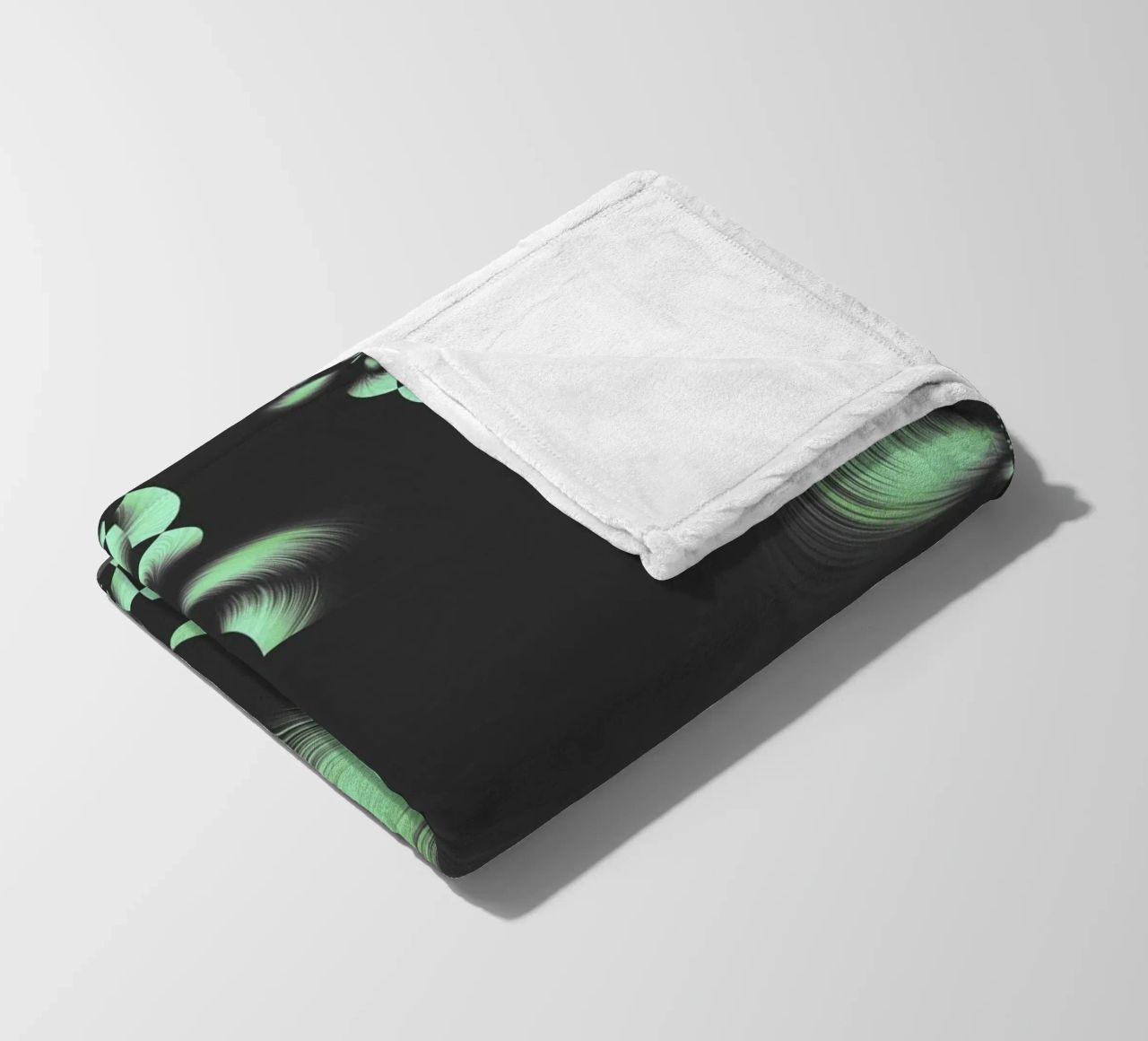 Abstract dynamic fractal pattern fleece blanket by Something for you