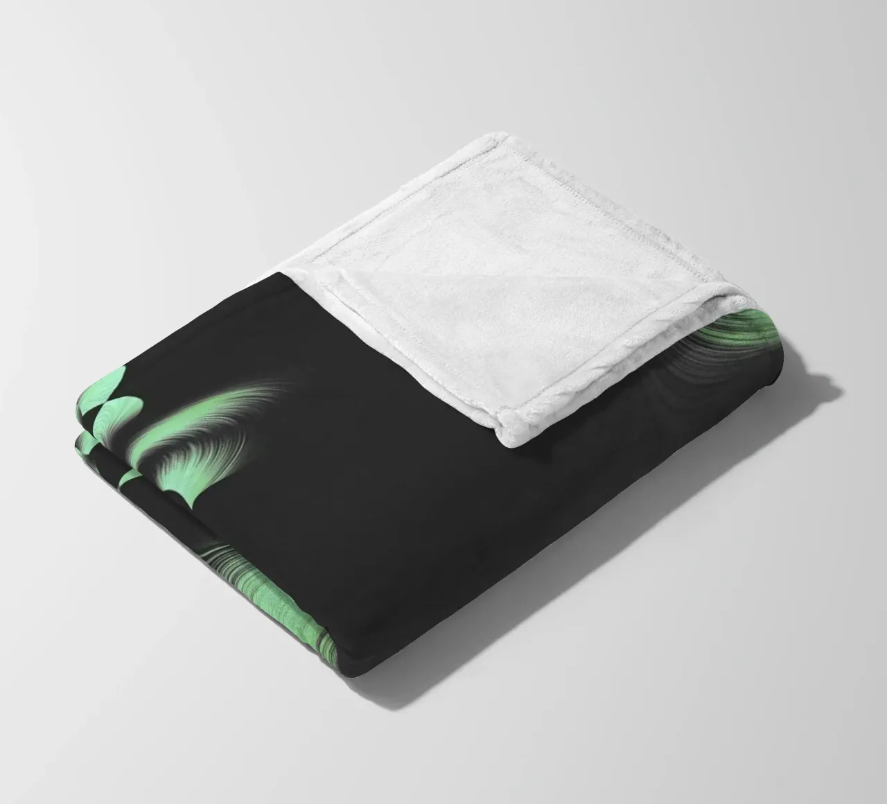 Abstract dynamic fractal pattern fleece blanket by Something for you