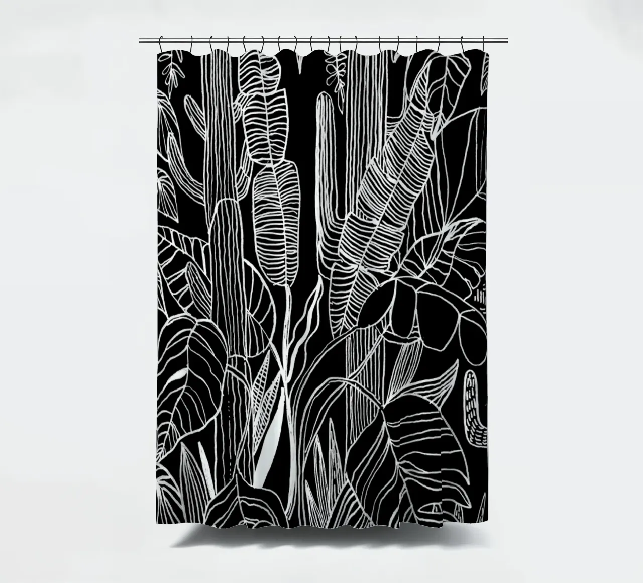 Home Is Where My Plants Are shower curtain by Kris Tate