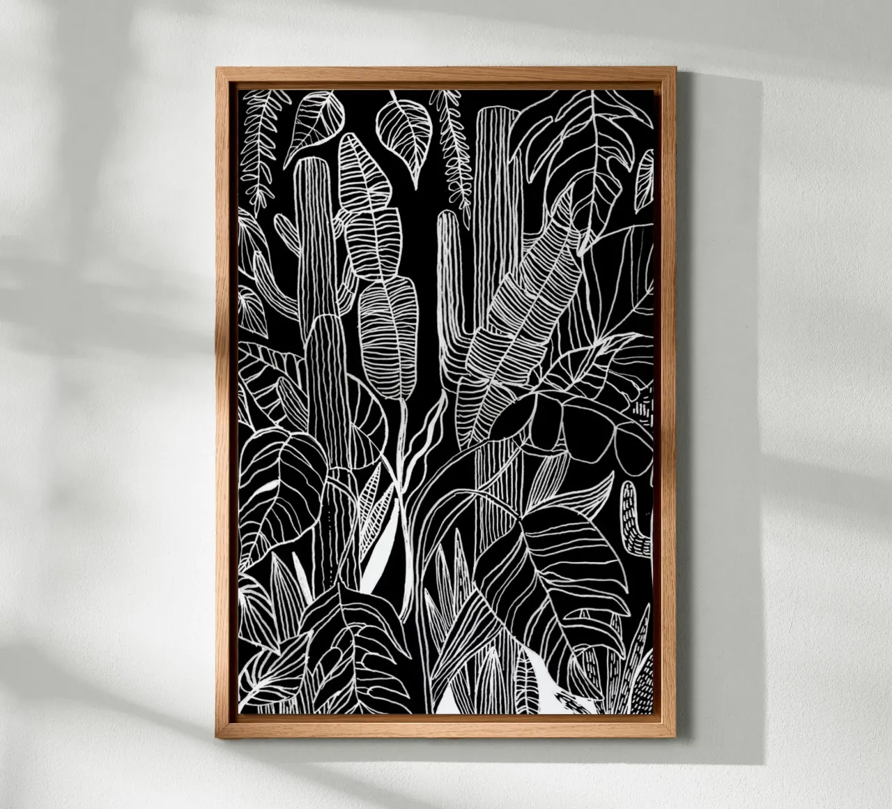Home Is Where My Plants Are tela con Cornice a cassetta da Kris Tate