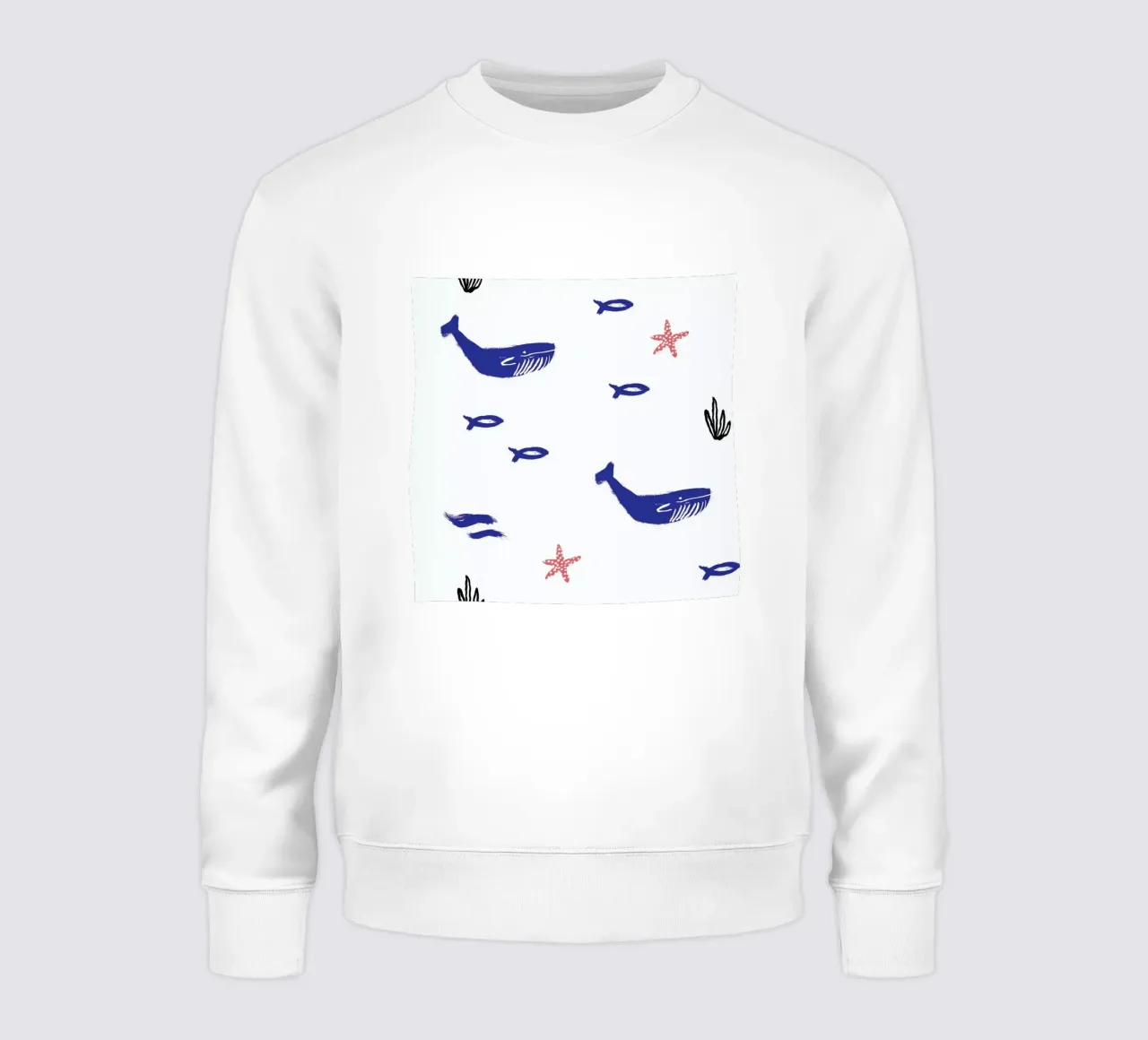 Whale Underwater felpa da Farina Kuklinski