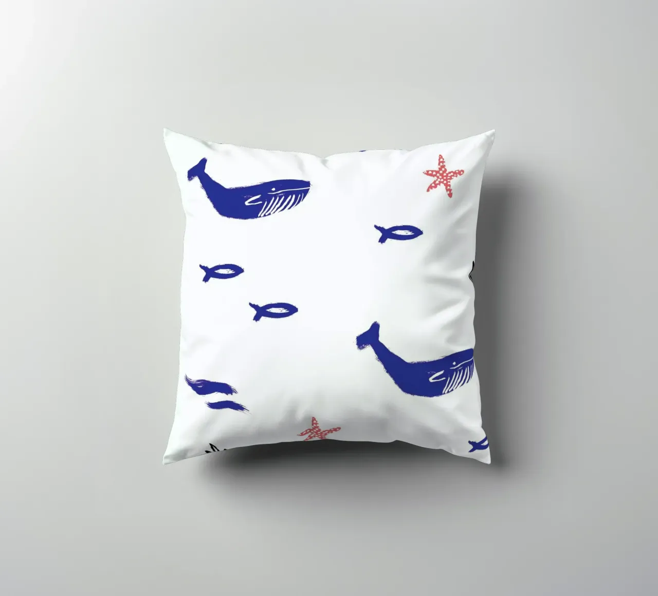 Whale Underwater cuscino da Farina Kuklinski