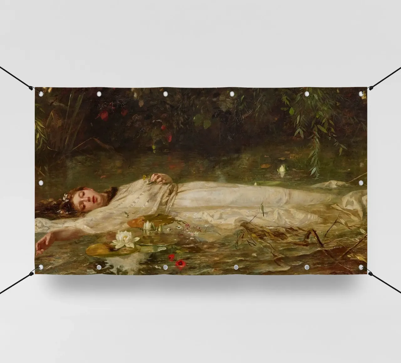 Friedrich Wilhelm Theodor Heyser - Ofelia telo in pvc da Timeless Artworks