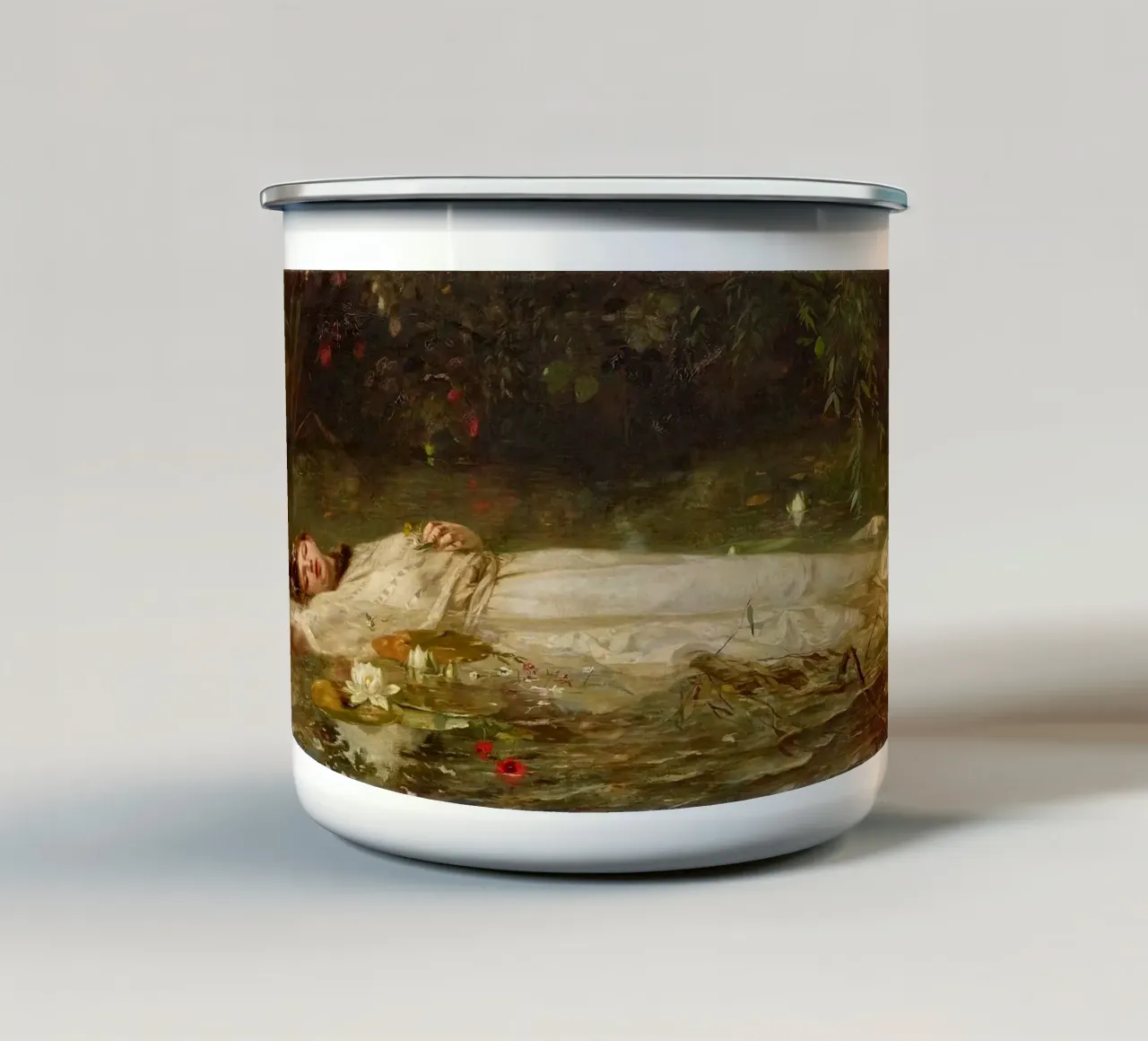 Friedrich Wilhelm Theodor Heyser - Ofelia tazza in smalto da Timeless Artworks