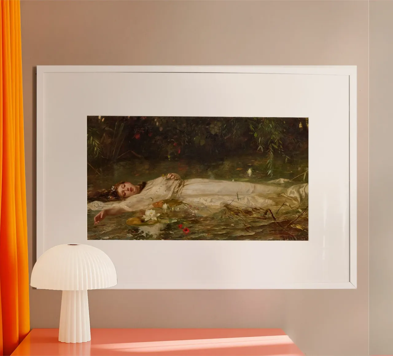 Friedrich Wilhelm Theodor Heyser - Ofelia carta hahnemühle da Timeless Artworks