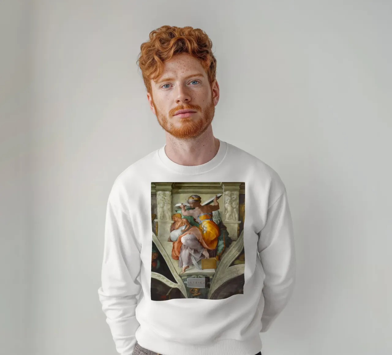 Michelangelo - La Sibilla libica felpa da Timeless Artworks