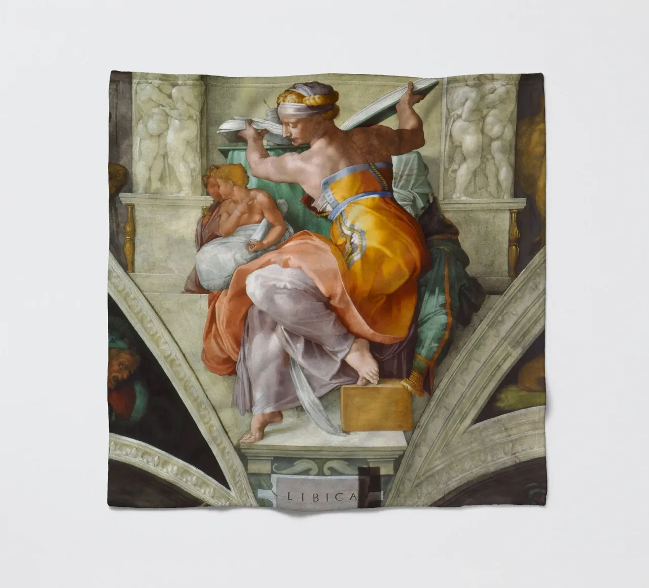 Michelangelo - La Sibilla libica coperta in pile da Timeless Artworks