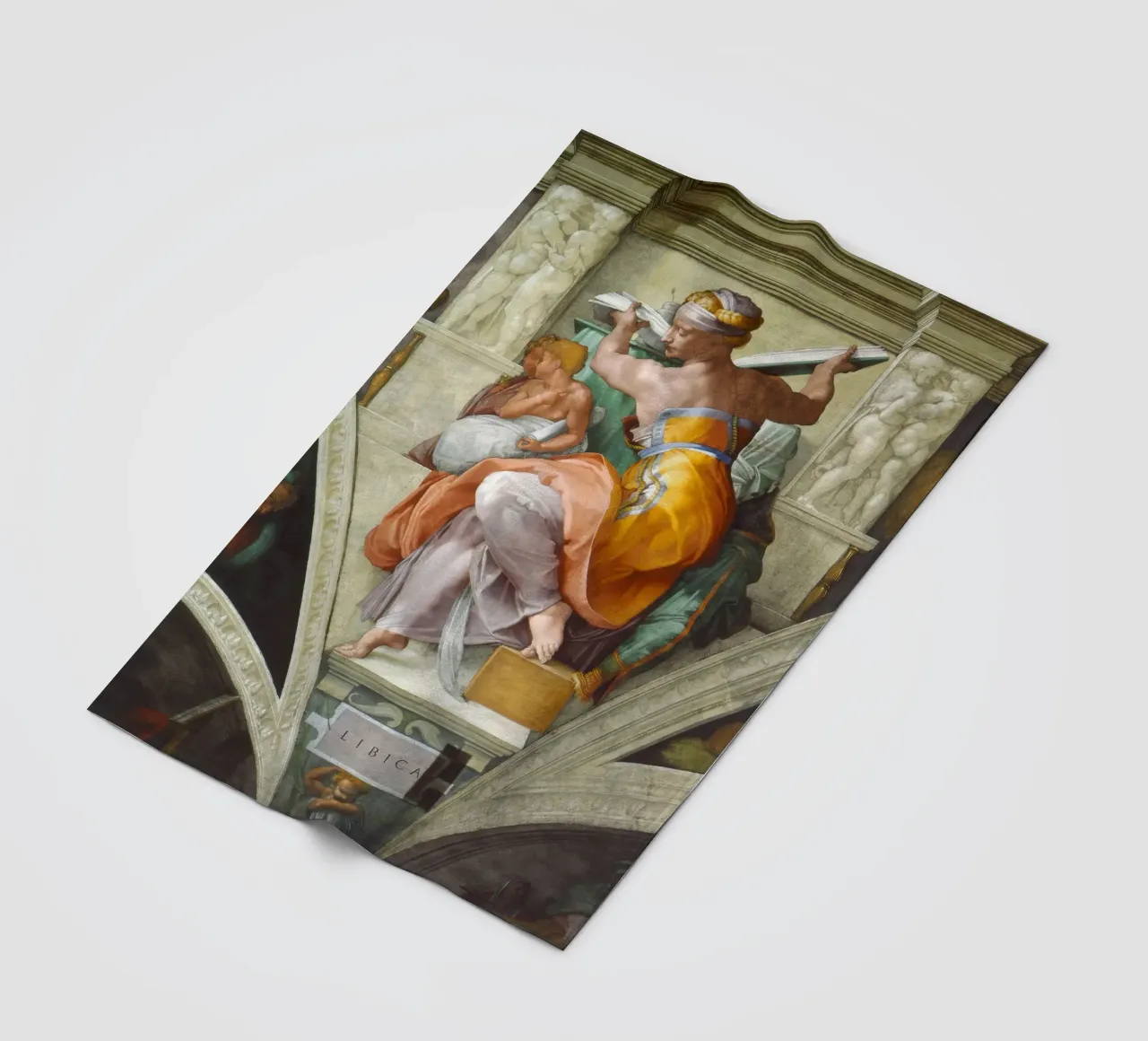 Michelangelo - La Sibilla libica coperta in pile da Timeless Artworks