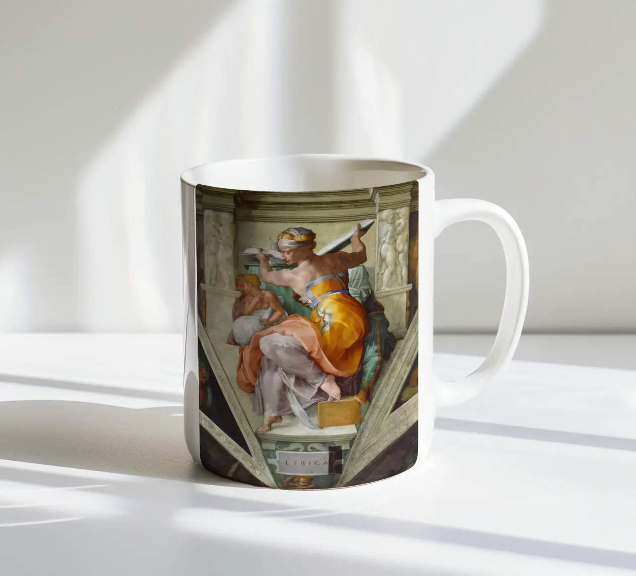 Michelangelo - La Sibilla libica tazza in ceramica da Timeless Artworks