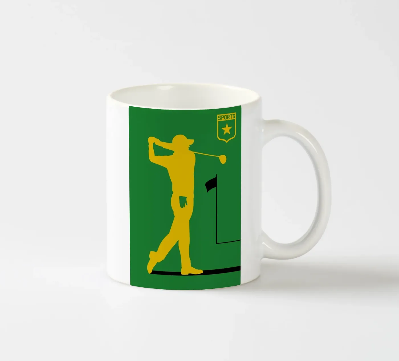 Golf ceramic mug by Bo Lundberg