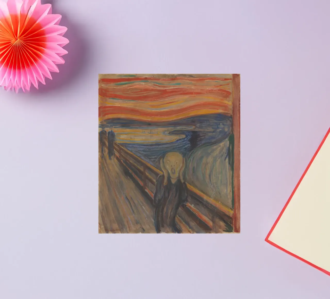 Edvard Munch - L'urlo (I) adesivo da Timeless Artworks