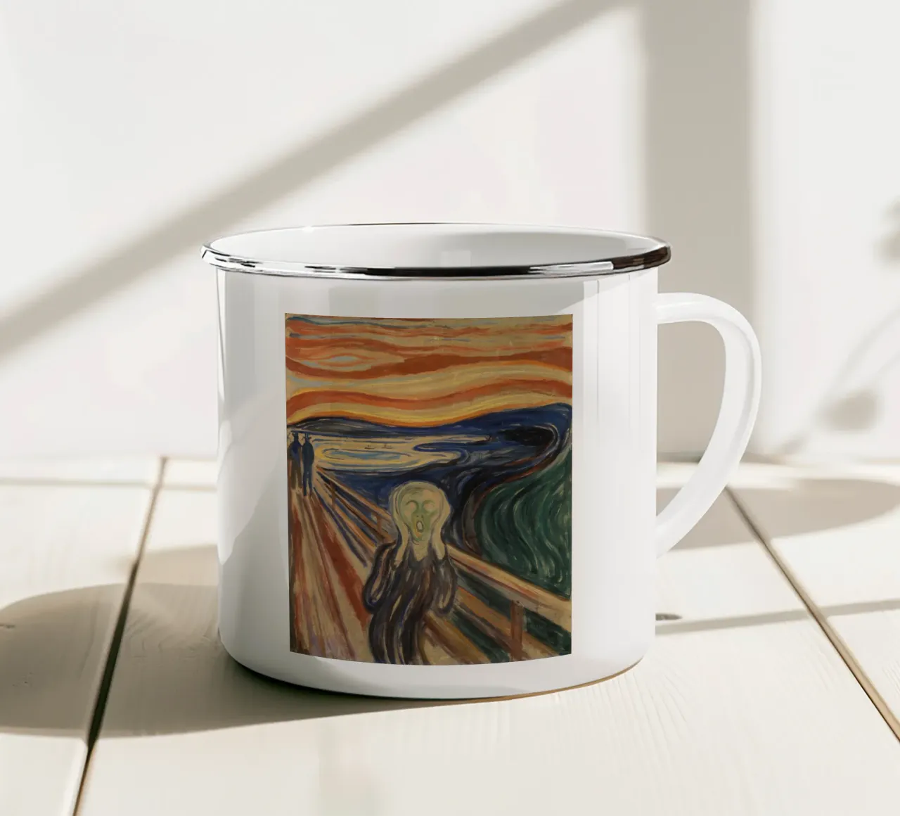Edvard Munch - L'urlo tazza in smalto da Timeless Artworks