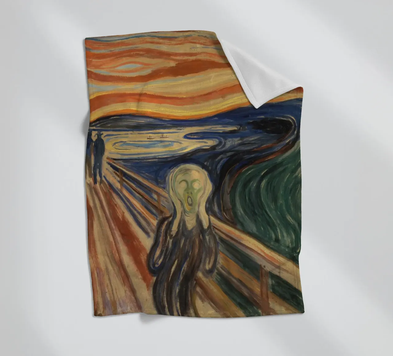 Edvard Munch - L'urlo coperta in pile da Timeless Artworks